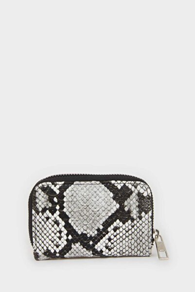 DeFacto Women Snake Print Zipper Coin Purse E5487Axns