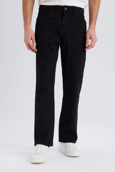 DeFacto Diago Comfort Fit Rahat Kalıp Yüksek Bel Geniş Paça Jean Pantolon 3208086