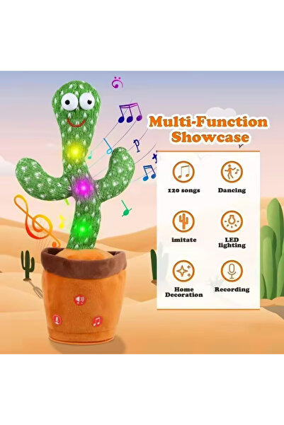 Choice لعبة إلكترونية محشوة للأطفال على شكل صبار صن شاين كاكتو، لعبة صبار راق...