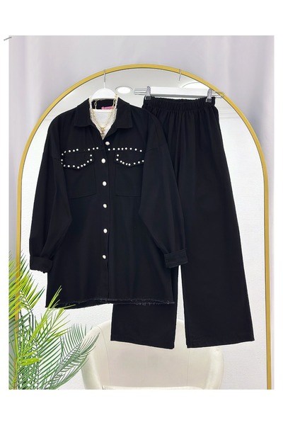 YEDİLALE ΣΕΤ Τζιν με Κουμπιά Λουλούδια 4991