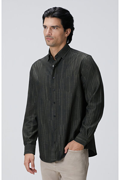 Network Haki Baskılı Gömlek