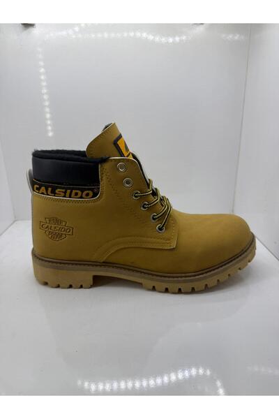 Calsido Bot Kışlık Su Ve Soğuk Geçirmez Bağcıklı Kaymaz Taban Ortopedik Taban Günlük Kullanıma Uygun