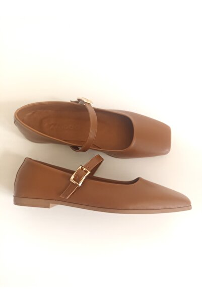 ezmoda Pantofi de damă Taba, balerini