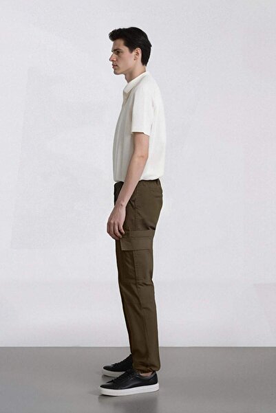DeFacto Regular Gabardin Jogger Pantolon Kargo Cepli Beli Paçası Lastikli C9163AX25SP