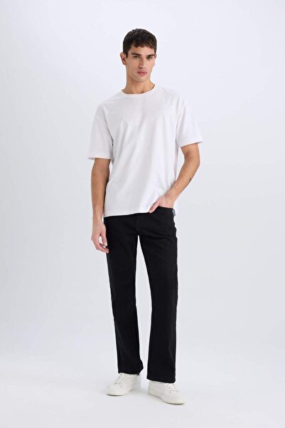 DeFacto Diago Comfort Fit Rahat Kalıp Yüksek Bel Geniş Paça Jean Pantolon 3208086