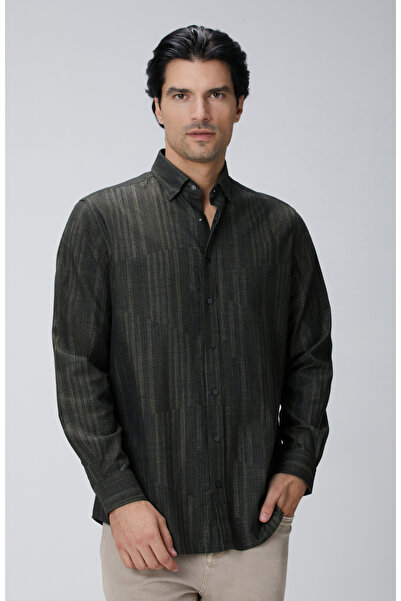 Network Haki Baskılı Gömlek