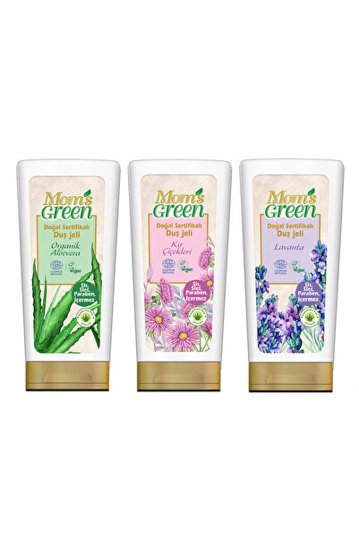 Mom's Green 3'lü Set Doğal Sertifikalı Duş Jeli - Tanışma Seti 3*400 ml EcoCo...