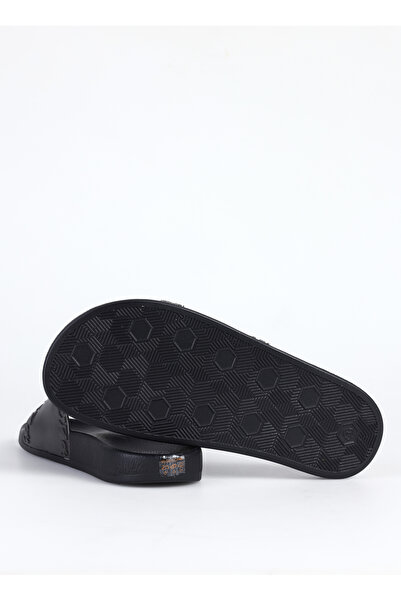 Just Cavalli Siyah-Metalik Erkek Terlik FONDO POOL DIS. 1