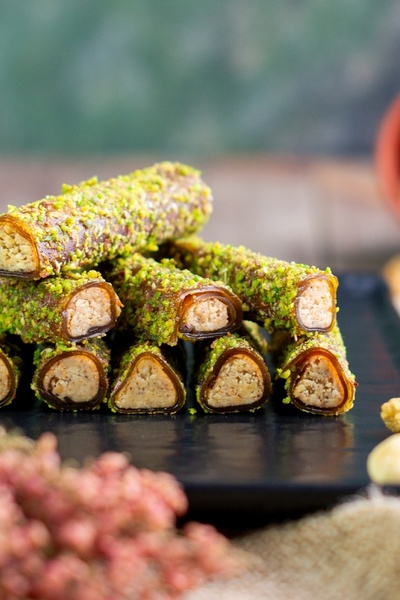 Sultan Pestil Glutensiz Şeker İlavesiz Antep Fıstıklı Pestil Sarması 300 gr