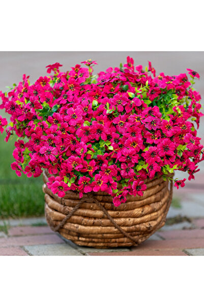 Arkotex Set 8 Buchete Flori Artificiale, ARKOTEX, Rezistente UV, Plastic, Roz...