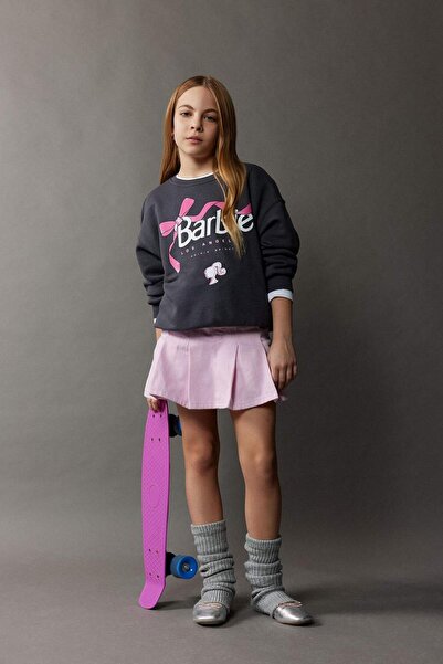 DeFacto Kız Çocuk Pileli Gabardin Etek D9340A825SP