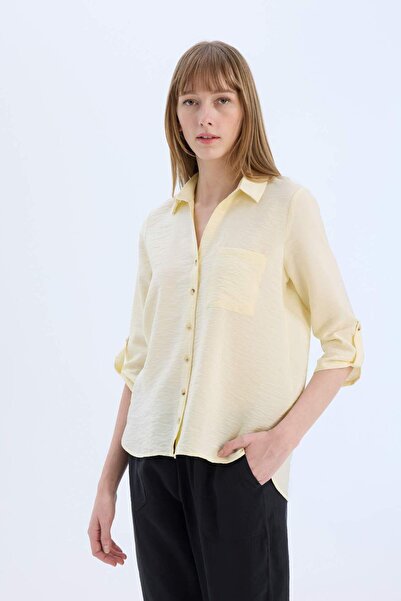 DeFacto Regular Fit Basic Düz Uzun Kollu Gömlek M9407AZ25SP