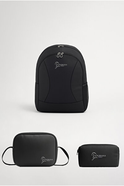 louisiana polo Set școală – Geantă + Nutriție termică + Suport stilou + Alb 2455