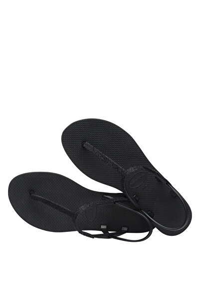 Havaianas Black Women's Beach Slippers Hav. You Party