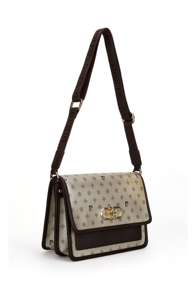Pierre Cardin Monogram Gold Women's Crossbody Bag 05Pc24Y534-Mn