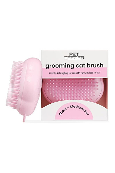 Tangle Teezer Pet Teezer Cat Grooming Brush Millennial Pink Cat Grooming Brush