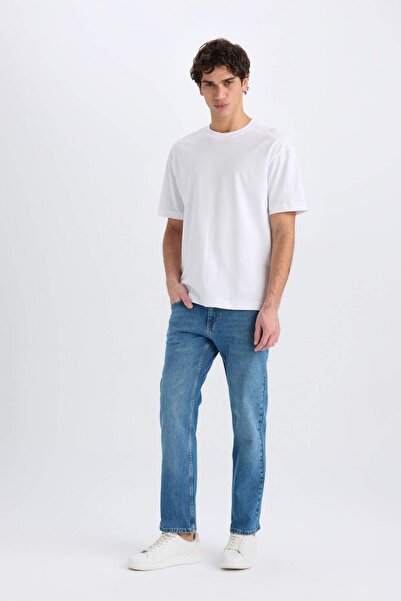 DeFacto Sergio Regular Fit Normal Kalıp Normal Bel Boru Paça Jean Pantolon E8505AX24WN