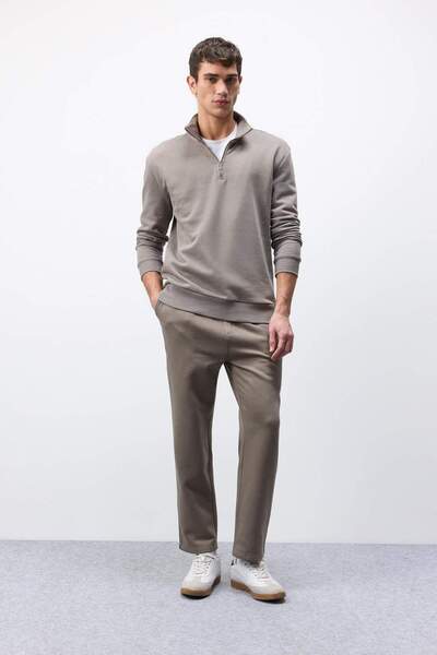 DeFacto Regular Fit Eşofman Altı İçi Polarlı Basic Düz Cepli Beli Bağcıklı Düz Paça D7836AX25SP