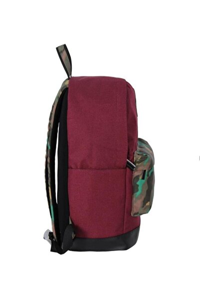 United Colors of Benetton Benetton School Backpack Claret Red Camouflage