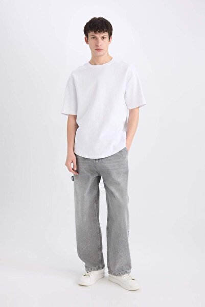 DeFacto Wide Leg Jean Trousers E6325Ax25Sp