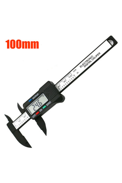 Alloet 100mm with battery 150mm 100mm 0.1mm Electronic Digital Caliper Measuring Tool Vernier Micrometer M