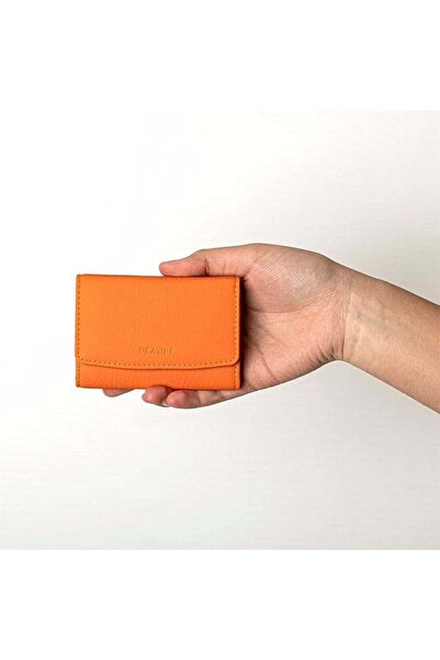 louisiana polo Grande Genuine Leather Card Holder Orange 841