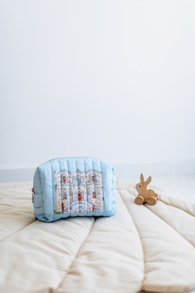 Atelier Babbi 100% Cotton Baby Care Bag - Lead Soldier