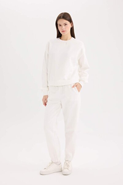 DeFacto Regular Fit Normal Fit Basic Plain Inside Thick Fleece Tracksuit Set ...