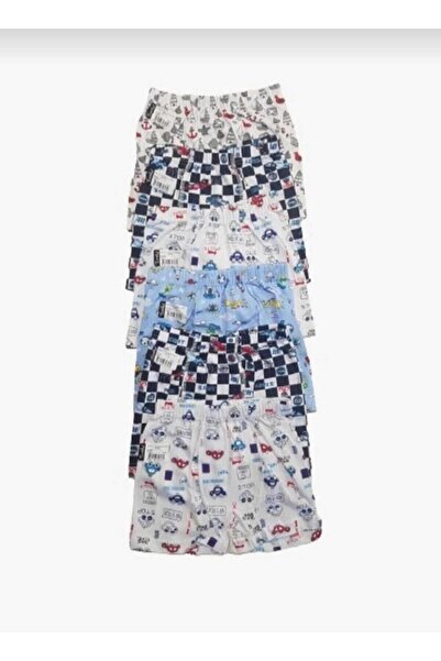 Tutku 0254 Boys' Patterned Boxer Shorts 6 Pieces
