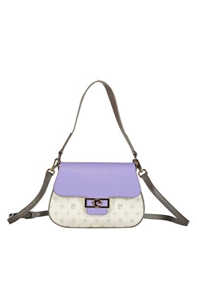 Pierre Cardin Γυναικεία τσάντα Cross Strap Λευκό-Λιλά M23y309