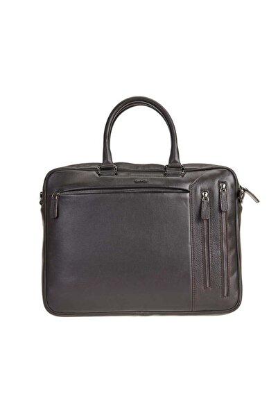 louisiana polo Grande Men's Genuine Leather Briefcase Brown 6883