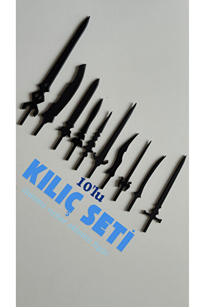 Loopify Lucky 13 Aksiyon Figürü Robot Oyuncak 10'lu Kılıç Aksesuar Seti