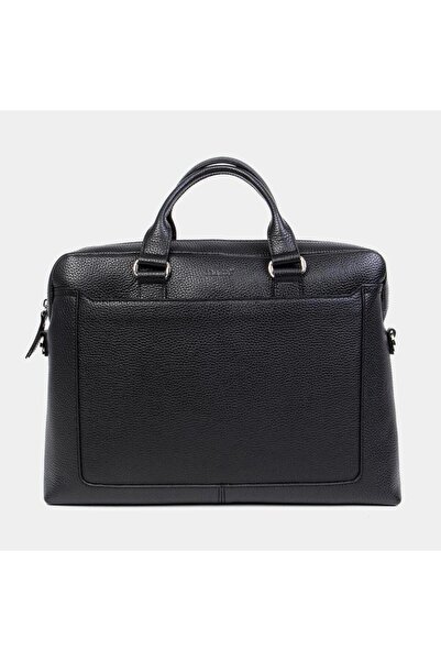 louisiana polo Ανδρικός χαρτοφύλακας από γνήσιο δέρμα Grande Μαύρος 9003