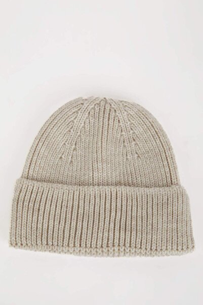 DeFacto Erkek Dokuma Etiketli Triko Bere E6073AX24WN