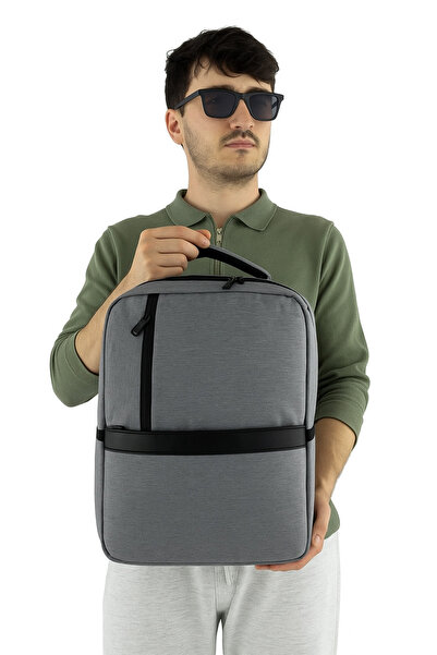 louisiana polo Шкільний сірий рюкзак - 3 відділення, відділення для ноутбука, модель 2122