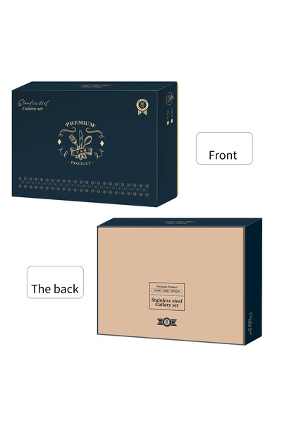 Trendy's Set tacamuri din inox,72 piese cu diplomat, TRENDY’S, gold