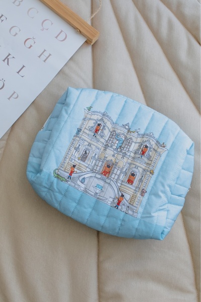 Atelier Babbi 100% Cotton Baby Care Bag - Lead Soldier