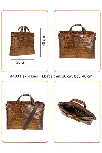 Grande Мъжка чанта за документи от естествена кожа Taba 6874