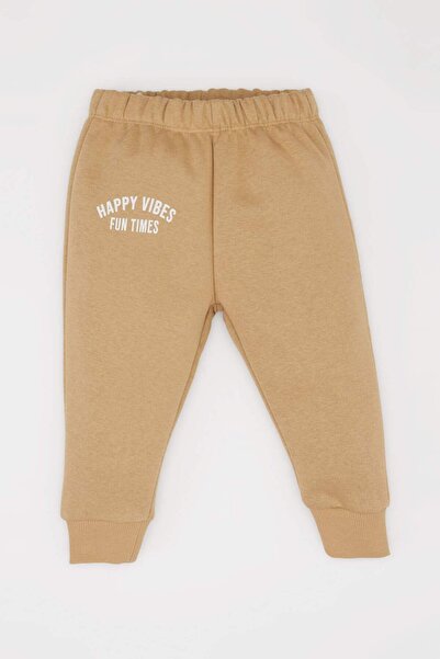 DeFacto Baby Boy 2-Piece Set Crew Neck Printed Sweatshirt Elastic Waist Sweatpants E6429A525Sp