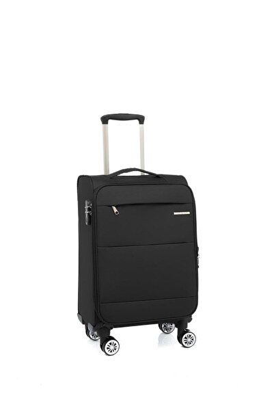 louisiana polo 2'li Valiz Seti Büyük Ve Kabin Boy Lüx Kumaş Valiz Siyah 2082