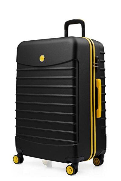 louisiana polo Büyük Boy Valiz 4x2 Teker Siyah 1168