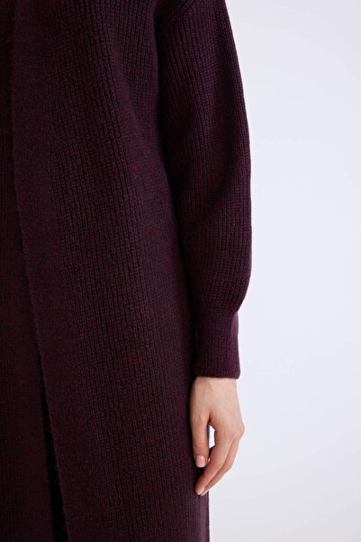 DeFacto Regular Fit Basic Plain Long Knitwear Cardigan D4367Ax24Wn
