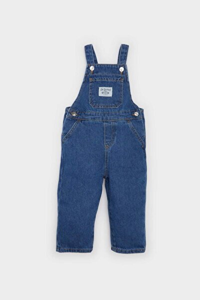 DeFacto Kız Bebek Jean Salopet Tulum E0441A525SP