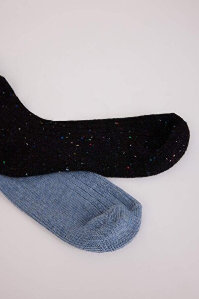 DeFacto Erkek 2'li Pamuklu Kışlık Bot Çorabı D1585AXNS