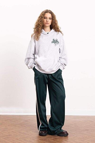 DeFacto Coool Oversize Wide Fit Hooded Printed Thick Sweatshirt E1530Ax24Wn