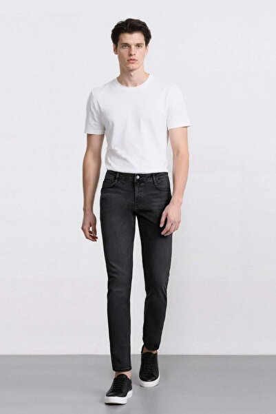 DeFacto Pedro Slim Fit στενή εφαρμογή κανονική μέση στενό τζιν παντελόνι D5480AX25SP