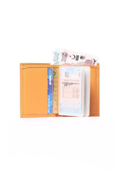 louisiana polo Grande Genuine Leather Men's Wallet Yellow 325