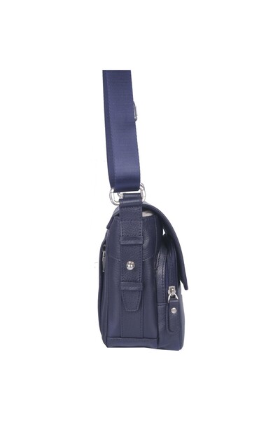 louisiana polo Grande Чоловіча сумка з натуральної шкіри, синя 4273