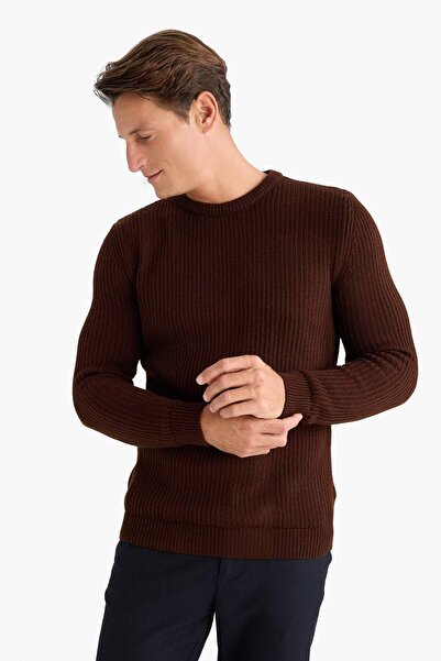 DeFacto Regular Fit Bisiklet Yaka Triko Kazak A5268AX24AU