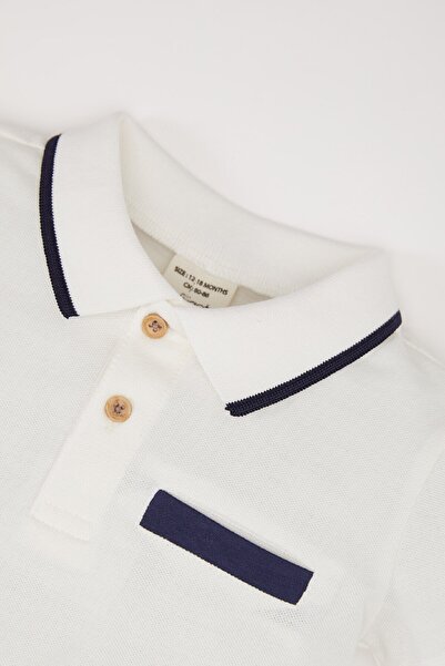 DeFacto Μπλουζάκι πόλο με κοντό μανίκι για αγοράκι D9349A525SM